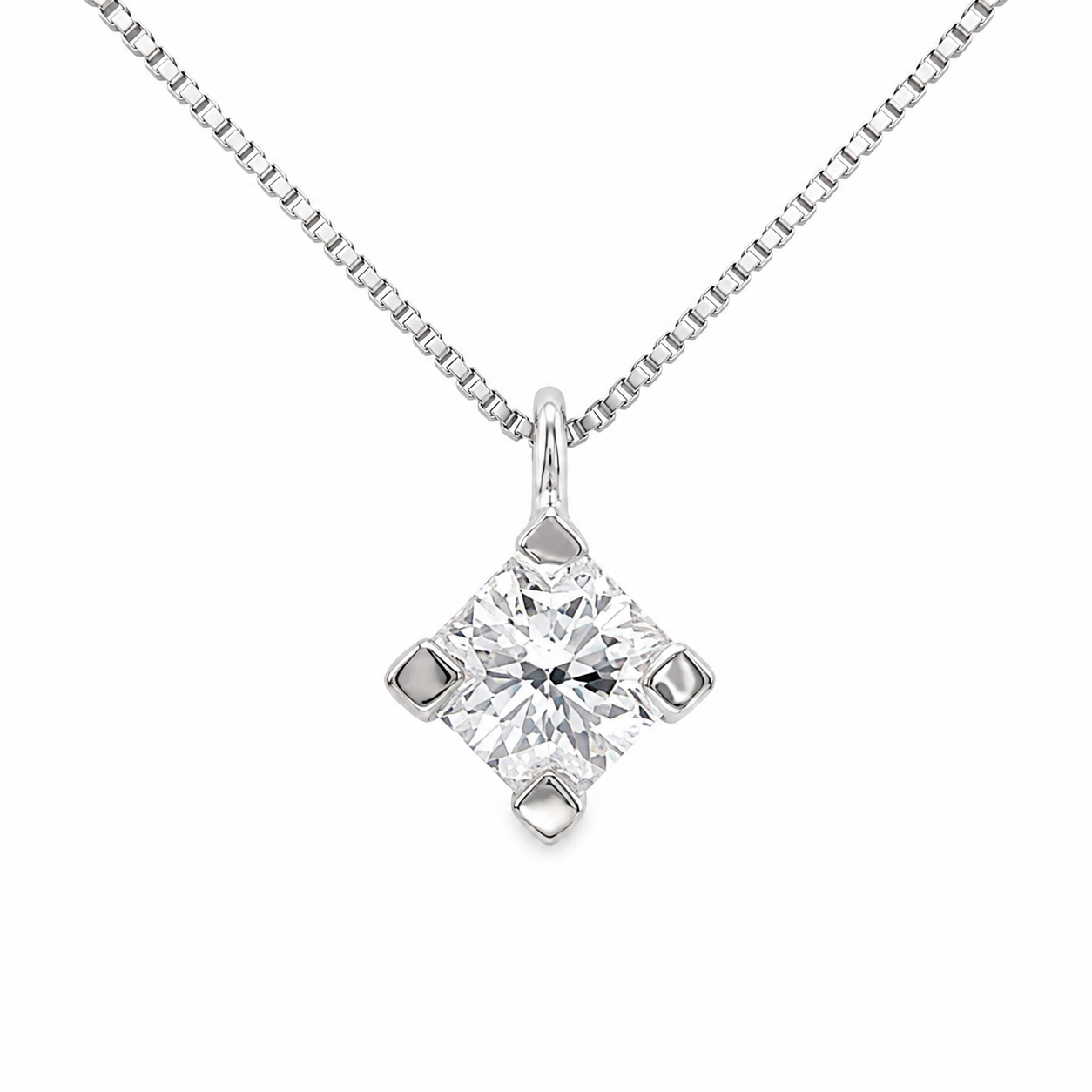 Filo Pendant White Gold